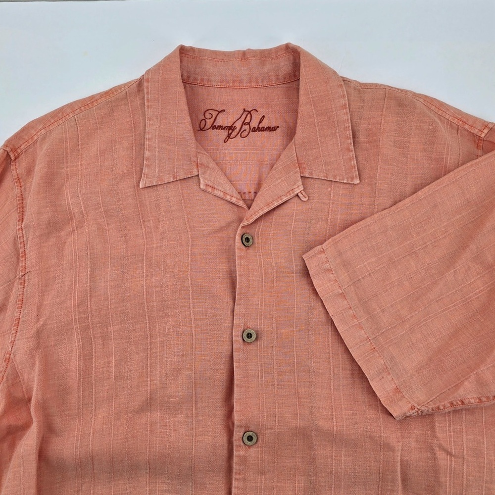 Tommy Bahama Men’s Button Down Linen Shirt Sz L